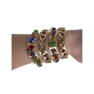 Body Rhythm Excuisite New York Costume Jewelry Cuff Bracelate New